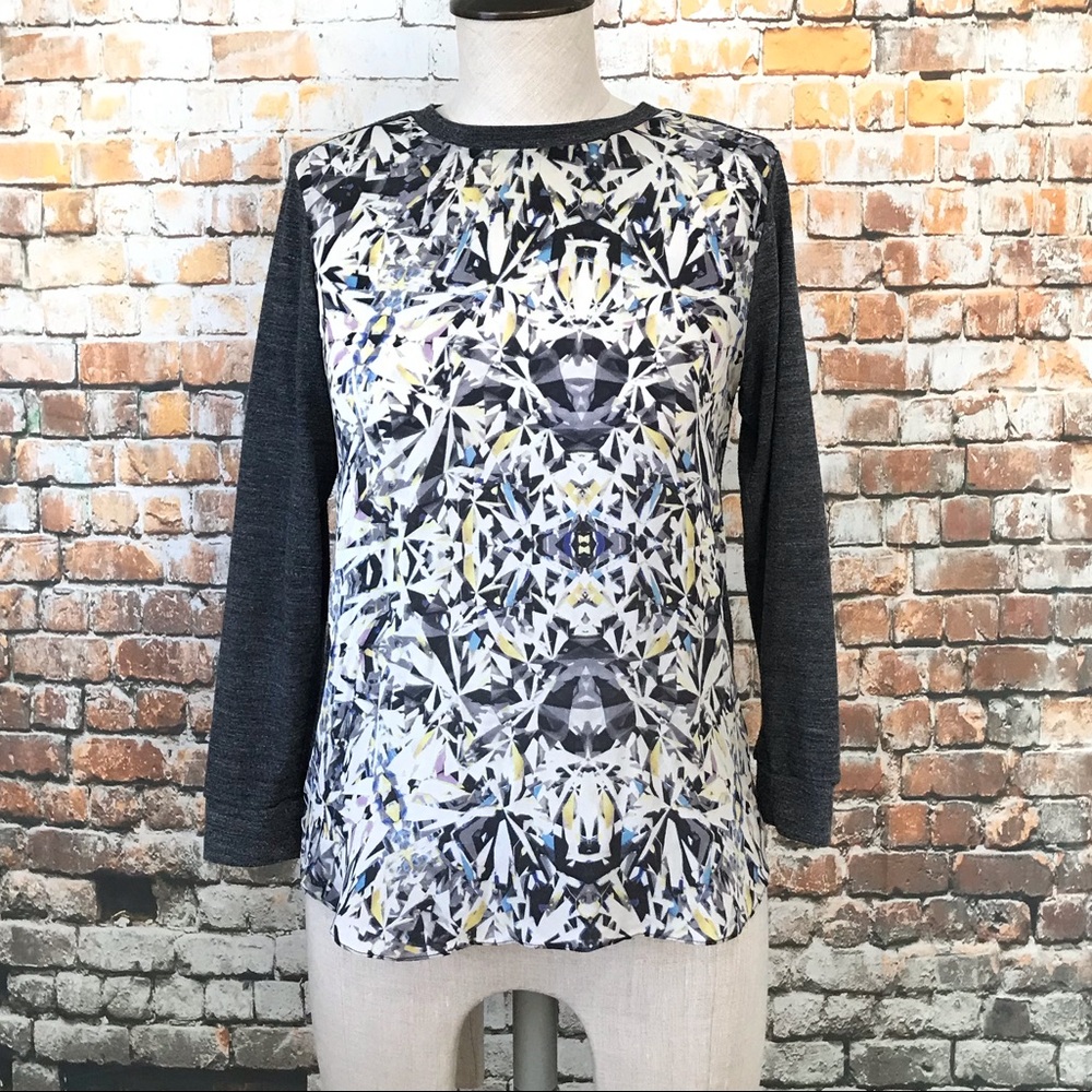 Rebecca Taylor 3/4 sleeves silk tee size 0